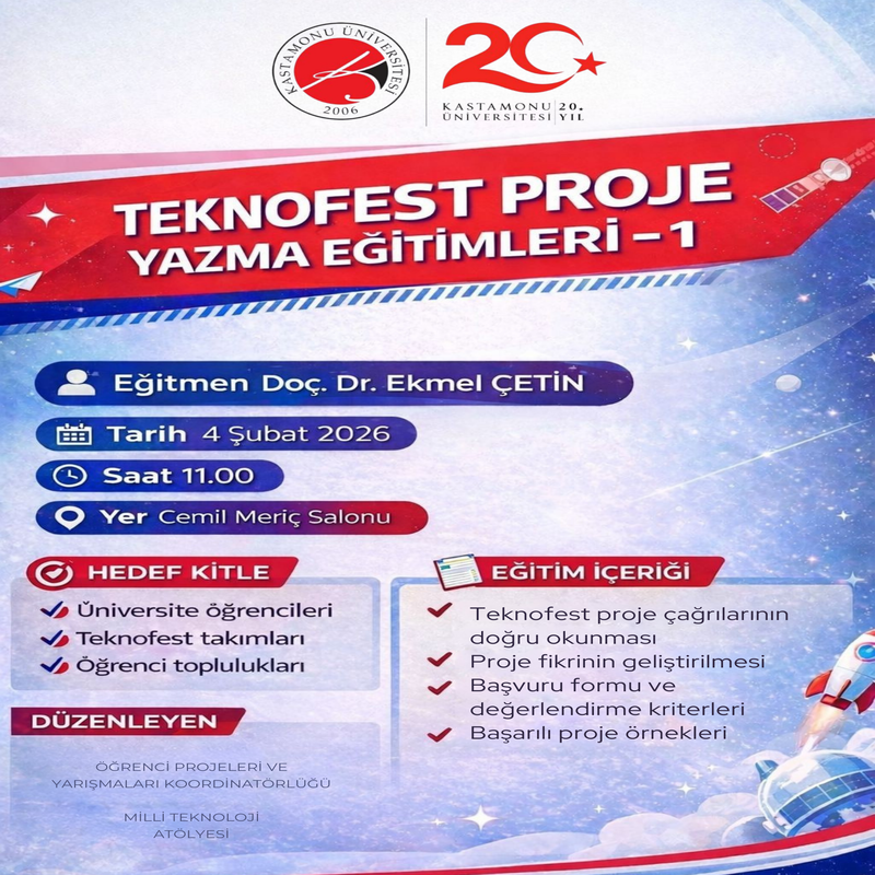Proje fikrini TEKNOFEST sahnesine taşı! (Proje Yazma Eğitimleri- 1)